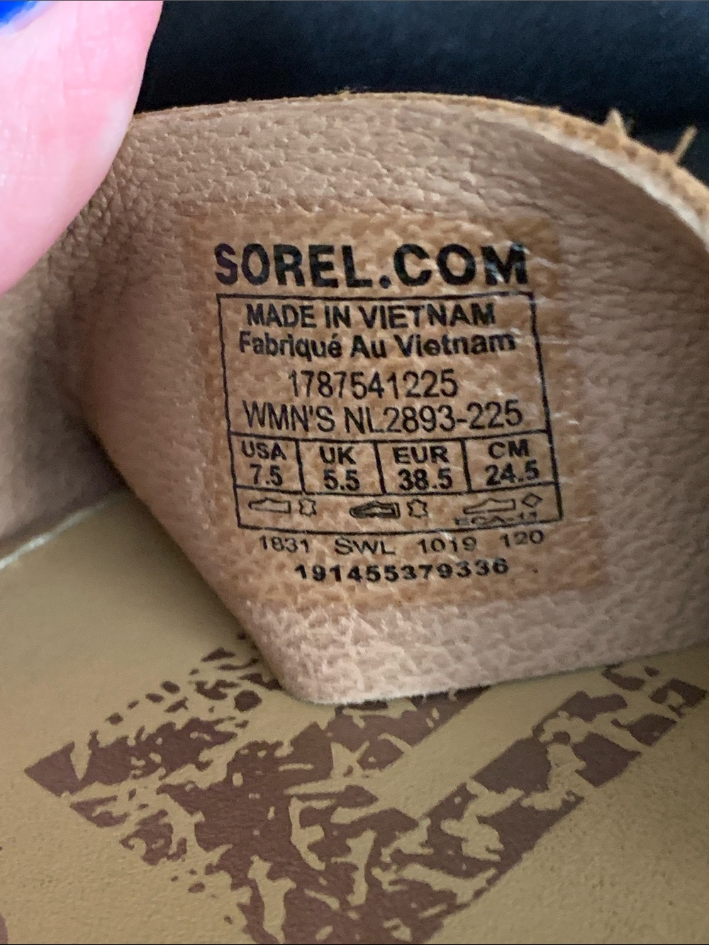 Sorel Ella Sandal in camel brown size 7.5 - Picture 8 of 8